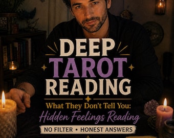 What They Don't Tell You: Hidden Feelings Reading, Deep Tarot Love Insight, Personalized 1-Hour Delivery