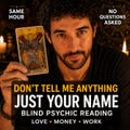 Same Hour Reading, Blind Psychic Reading | No Questions Asked, Just Your Name | Psychic Medium Energy Reading product logo