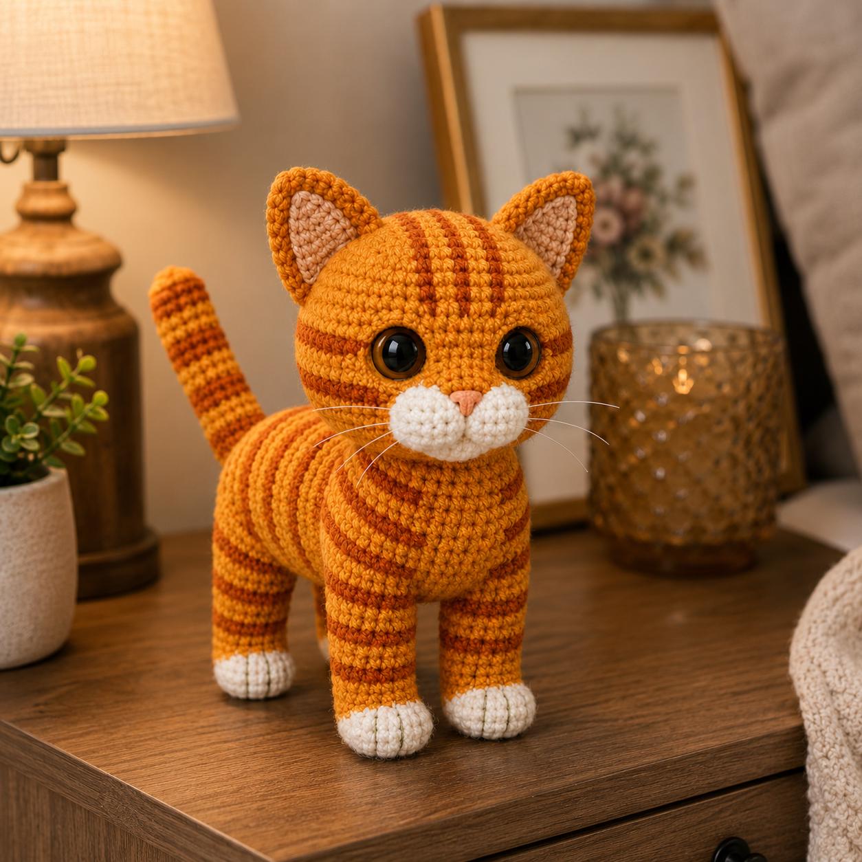 Orange cat plush - Etsy 日本