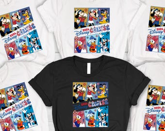 Disney Cruise Family Shirt, Mickey Donald Daisy Goofy Matching Vacation Tee, 2026 Cruise Trip Family Gift