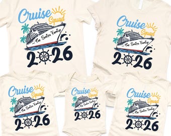 Custom Cruise Squad Family Vacation Shirt 2026, Matching Trip Outfit, Personalized Family Gift
