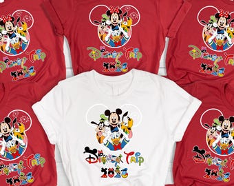 Funny Disney Trip Shirt, Tongue Out Character Tee, Custom Family Vacation Shirt