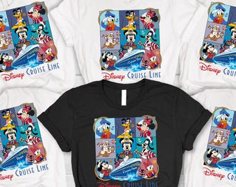 Disney Cruise Line Shirt, Mickey Minnie Donald Daisy Goofy Tee, Family Matching Vacation, Custom Trip Gift