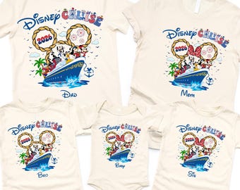 Custom Disney Cruise Shirt 2026, Personalized Disney Vacation Tee, Matching Family Shirts, Mickey Ears Name Shirt