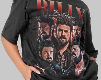Vintage Billy Butcher Shirt Bootleg T-shirt Tee Unisex Gift T-shirt Men Women Clothing Movie FF9
