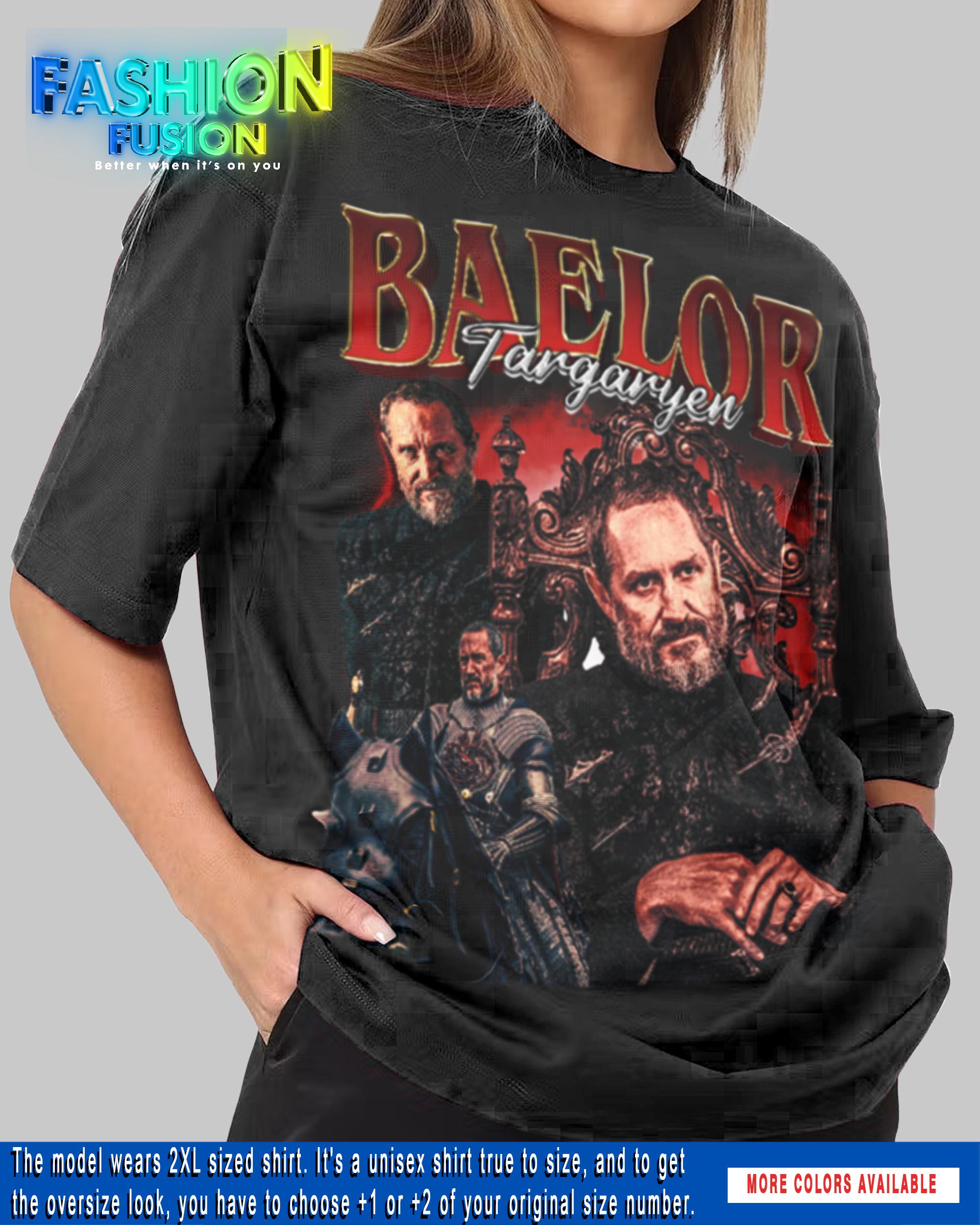 G O P T-Shirt Targaryen – Maglietta Nero Con Manica 3/4, Scollo A U, Taglia 46, In Cotone - 3
