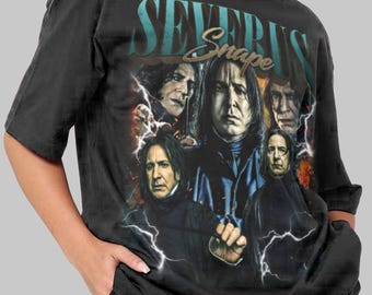Vintage Severus Snape Shirt Bootleg T-shirt Tee Unisex Gift T-shirt Men Women Clothing TV Series FF5