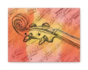 The "It's Not a Violin" Viola Print, Matte Canvas, Stretched, 12"x9"