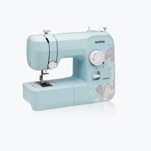 Brother RLX3817A Tragbare Nähmaschine mit 17 Stichen, Kunststoff, Metall, Blau (Generalüberholt)