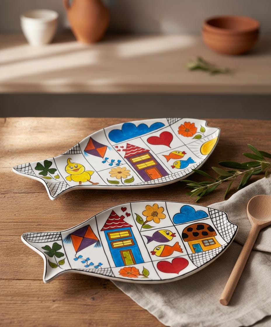 Fish Themed Dinnerware - Etsy