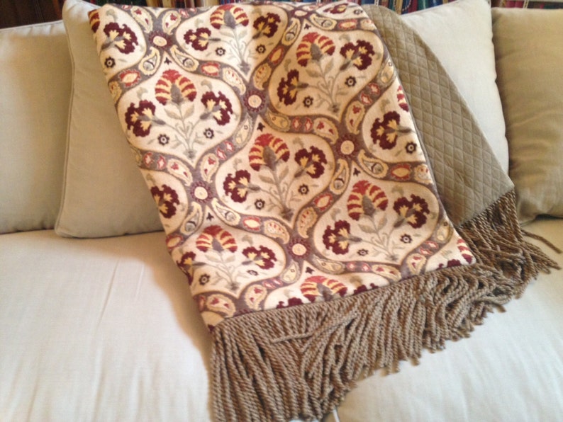 Moroccan Throw Blanket Luxurious Mediterranean Tapestry Etsy