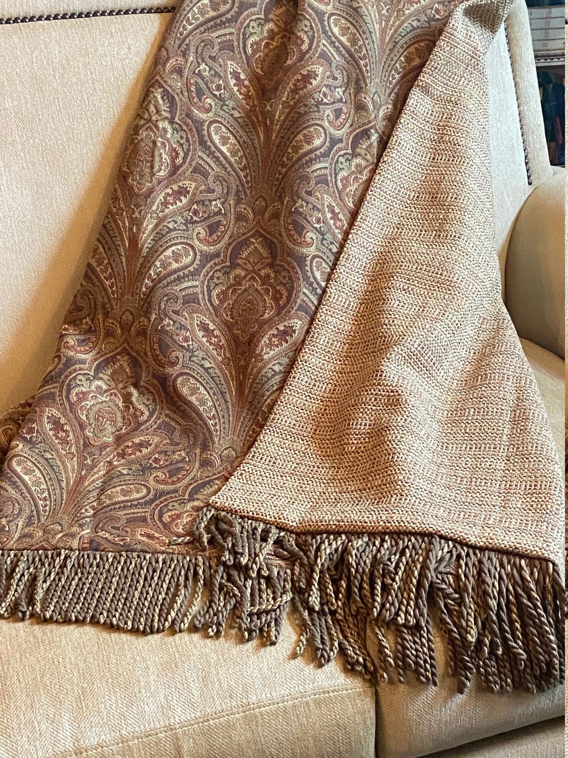 Paisley Throw Blanket Custom Luxurious Throw Tapestry Etsy