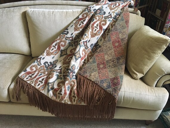 Moroccan Blanket Tribal Throw Blanket Reversible Diagonal Etsy