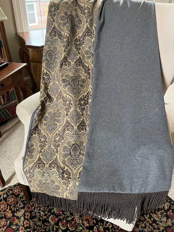 Moroccan Throw Blanket Chenille Tapestry Heavy Throw Charcoal Gray Worsted Wool Home Gift for Her Hostess Wedding Gift Warm Blankets Etsy Canada