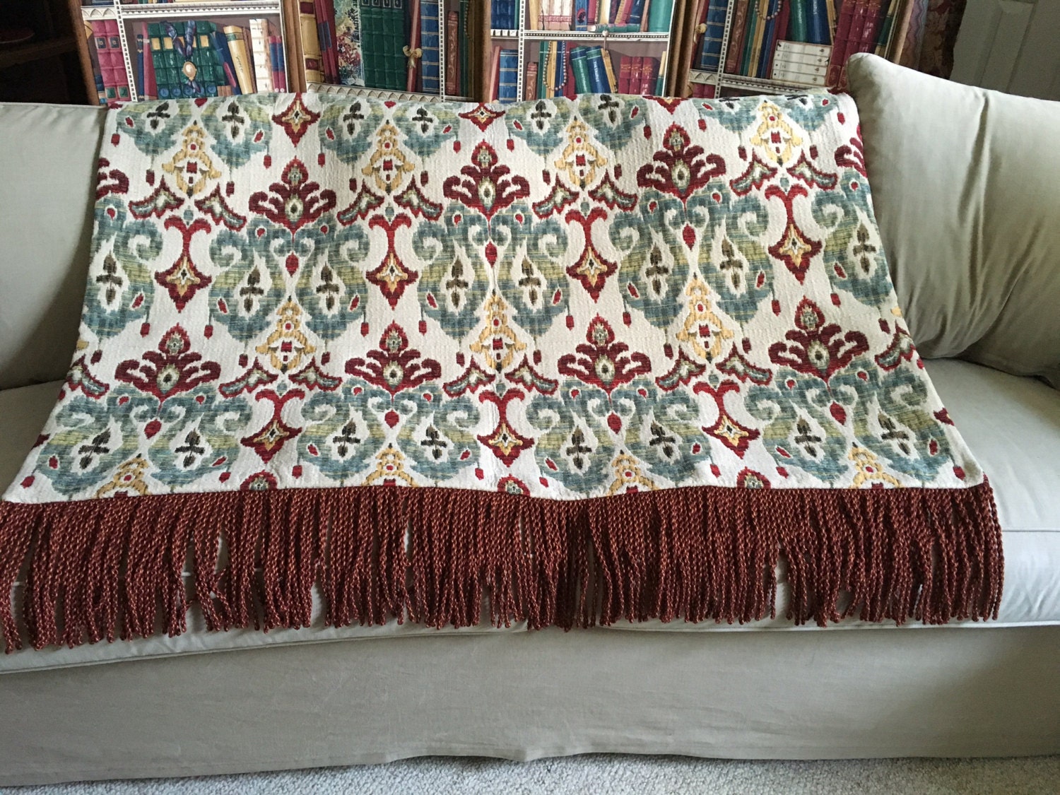 Ikat Throw Blanket Moroccan Blanket Ethnic Bedding African Etsy