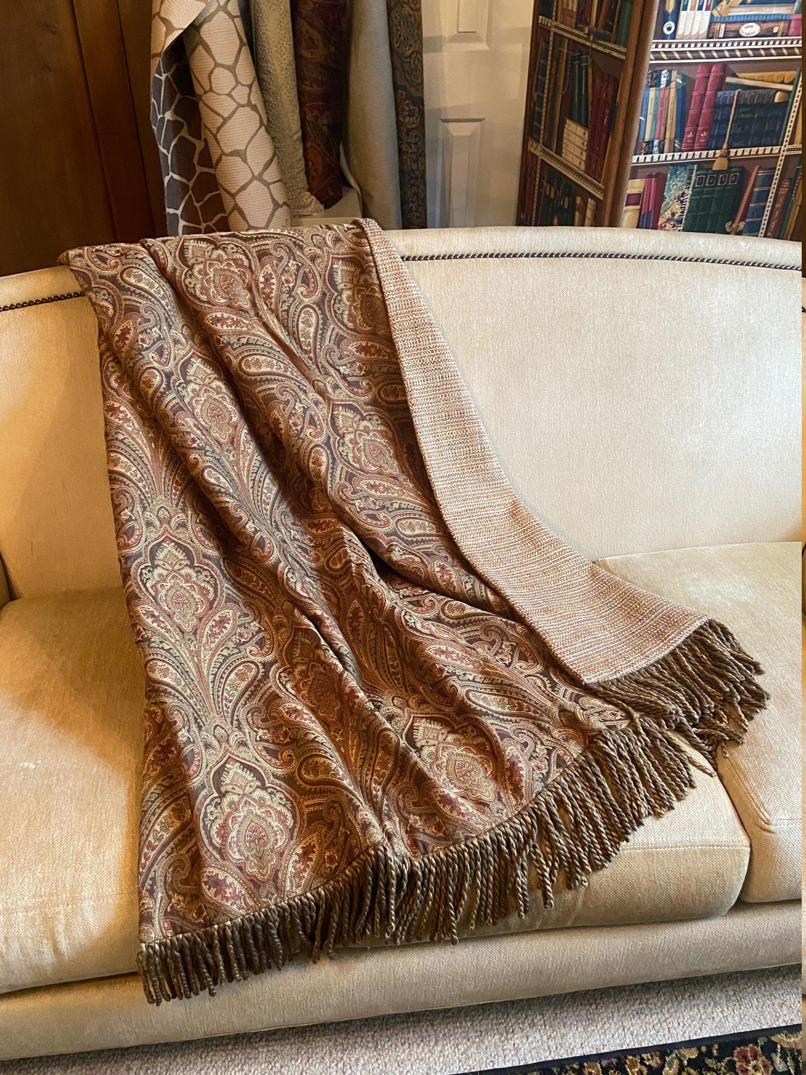 Paisley Throw Blanket Custom Luxurious Throw Tapestry Etsy