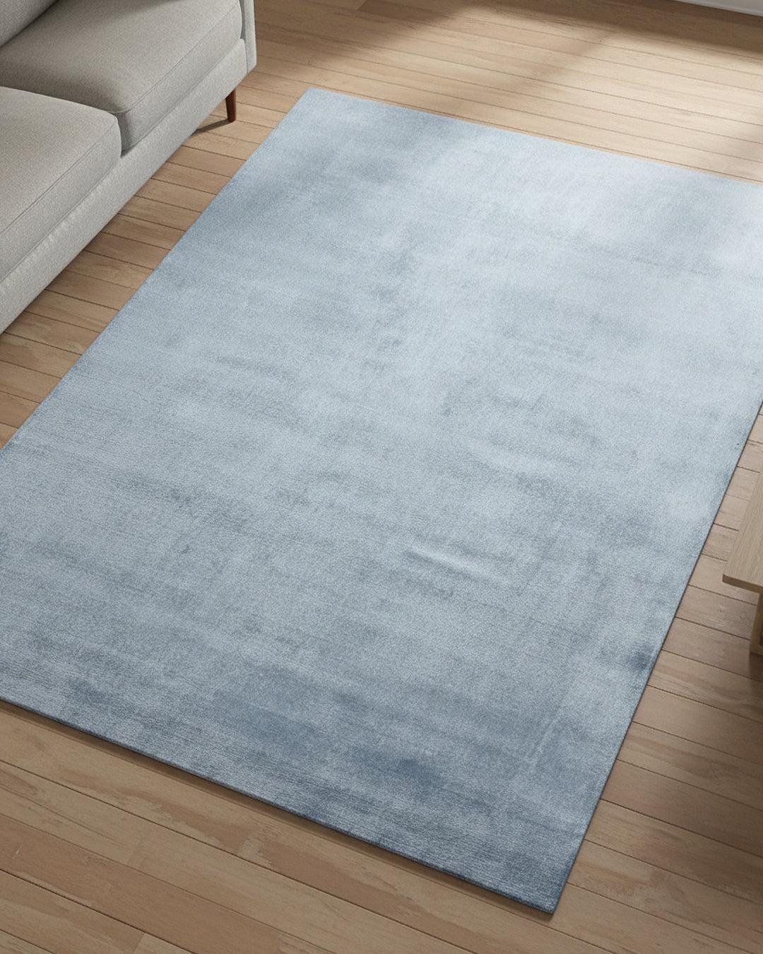 Handloom Tencel Silk Rug – Tip Sheared Soft Luxury Carpet, Modern ...