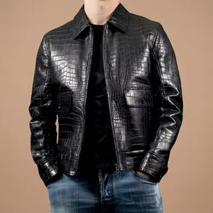 Crocodile skin jacket - Etsy 日本