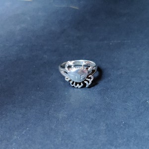 Sterling Silver Zodiac Cancer Crab Ring