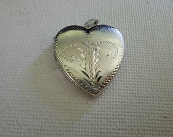 Sterling Silver Heart Locket with Simple Design