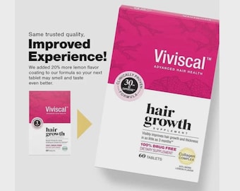 Viviscal Hair growth dietary supplement with Collagen Complex 180 Tablets