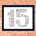 Custom Number Design Typography Personalized Word Art - Etsy