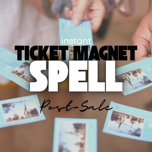 Ticket Magnet Spell (post generalsale), Good Luck Ritual for concert ticket purchases, instant