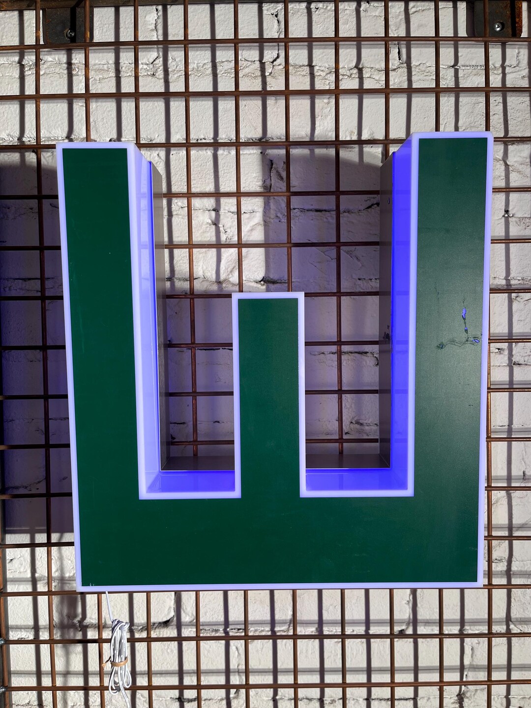 Vintage Illuminated Letter W – Original Neon Sign | Industrial Decor - Etsy