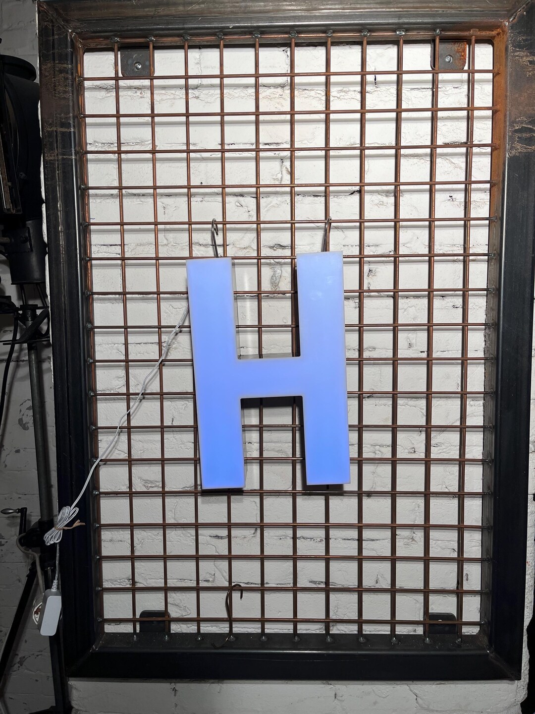 Vintage Illuminated Letter H – Original Neon Sign | Industrial Decor - Etsy