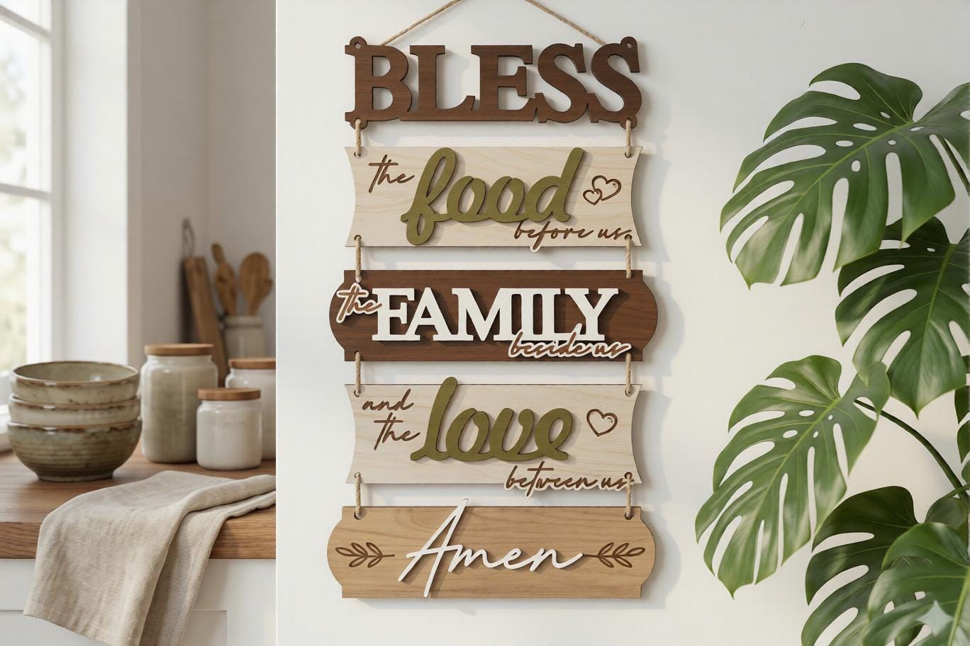 Rustic Home Wall Decor Svg Bundle, Farmhouse Wall Sign Laser Cut Files ...