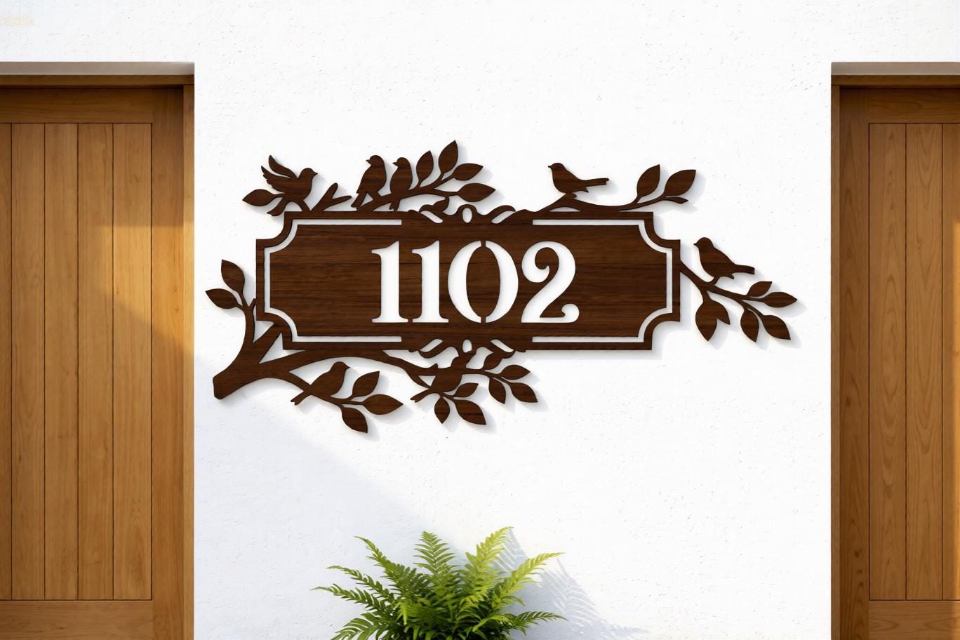 House Address Sign Svg Bundle, Laser Cut House Number Signs, Wooden ...