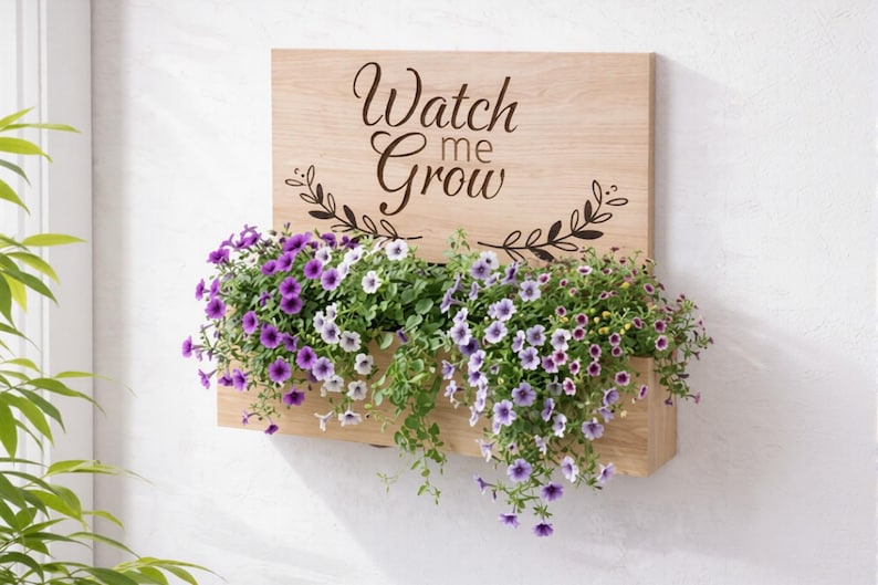 10 Wall Planter Box SVG Bundle, Laser Cut Flower Box Files, Wooden ...
