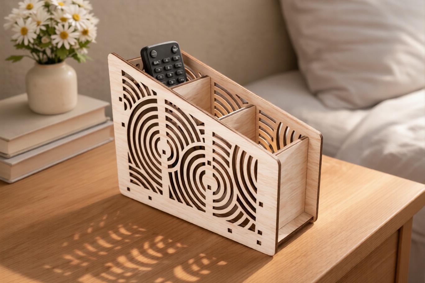 10 Remote Control Holder SVG Bundle, Laser Cut Organizer SVG, Glowforge ...