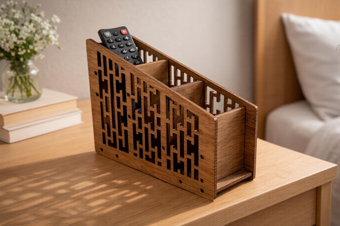10 Remote Control Holder SVG Bundle, Laser Cut Organizer SVG, Glowforge ...