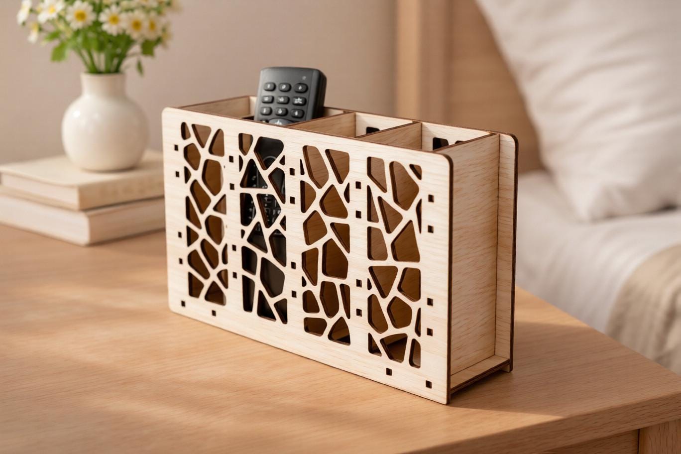 10 Remote Control Holder SVG Bundle, Laser Cut Organizer SVG, Glowforge ...
