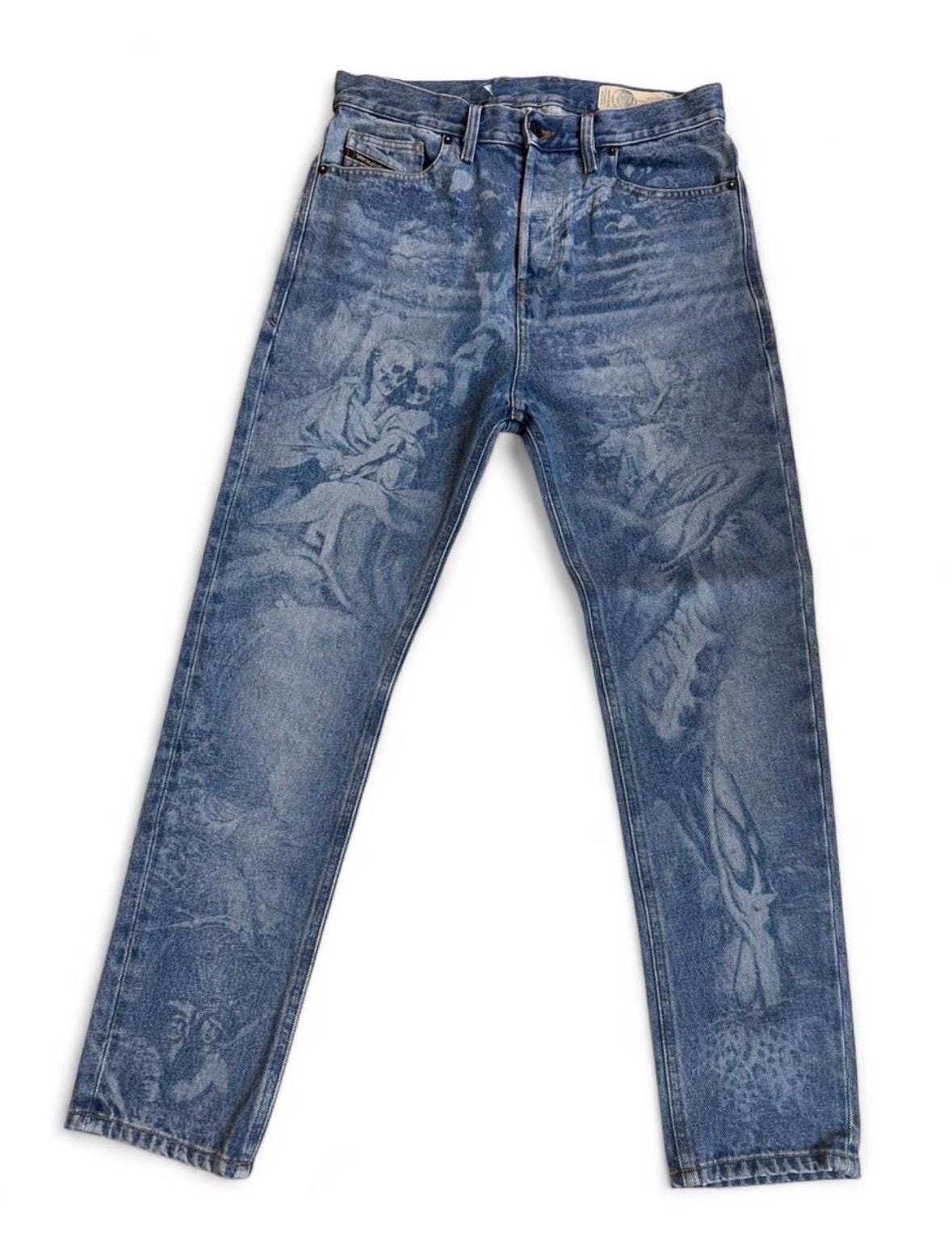 Diesel D-vider Dante Inferno Jeans – Y2K Art Denim – 29x30 (tagged