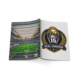Cuaderno del Estadio del Real Madrid y Campeones de la Champions League / Tapa blanda A5 imagen 5