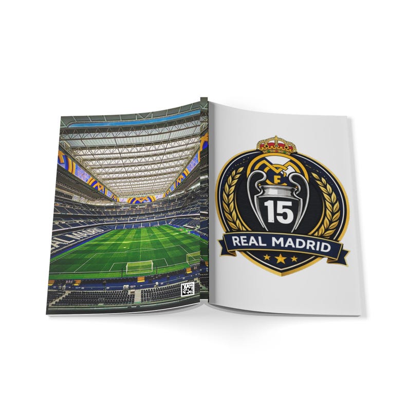 Cuaderno del Estadio del Real Madrid y Campeones de la Champions League / Tapa blanda A5 imagen 5