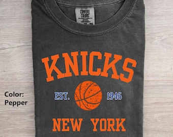 Go New York Go Comfort Colors T-shirt, New York Basketball Shirt, Vintage Knicks Tee, Fan Gifts
