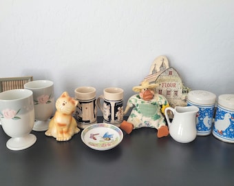 Farmhouse Decor Mystery Box - Vintage Treasures for Display - Trinkets and Whimsy - Atleast 5 Fun Items Per Box