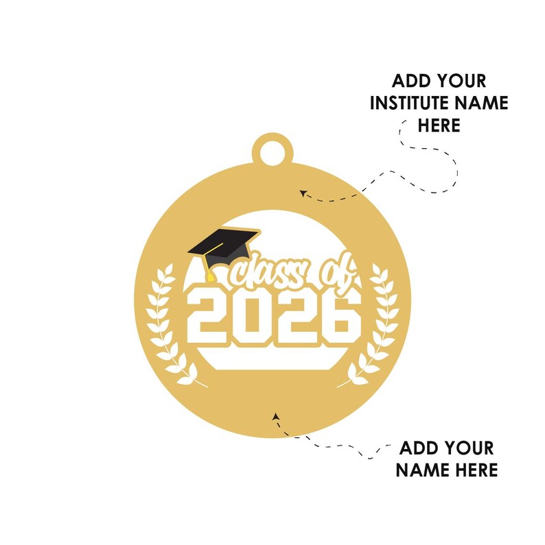 Personalized Class of 2026 Graduation Ornament Laser Cut, Custom Name ...