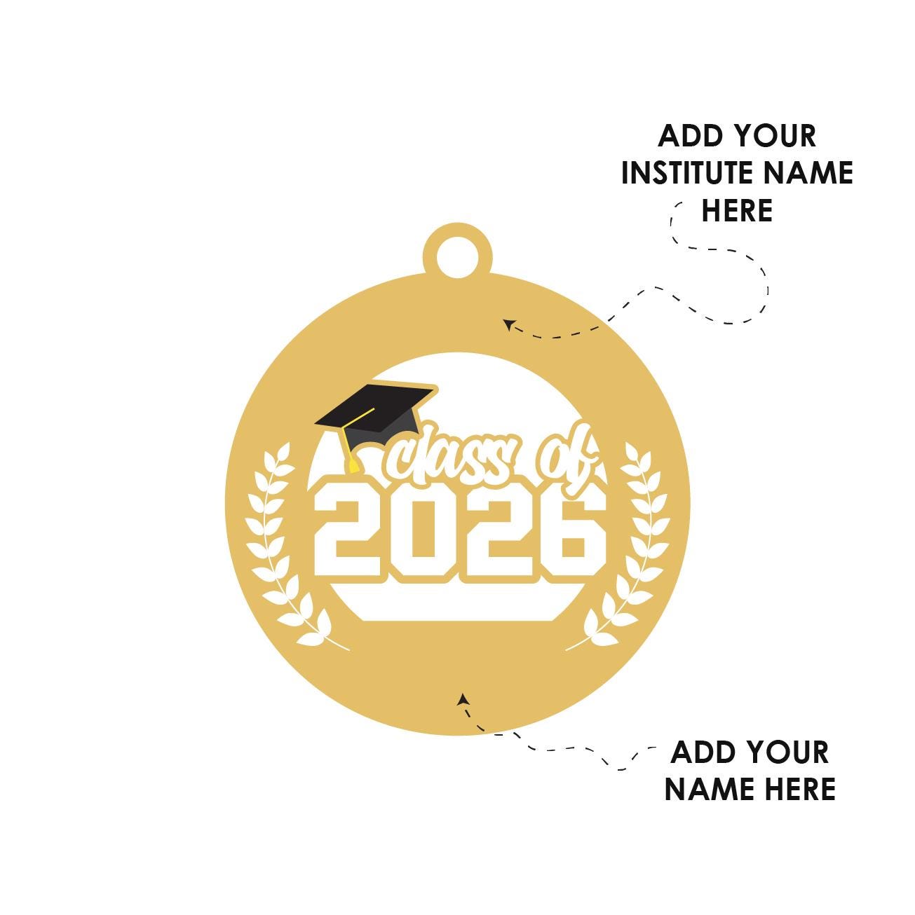 Personalized Class of 2026 Graduation Ornament Laser Cut, Custom Name ...