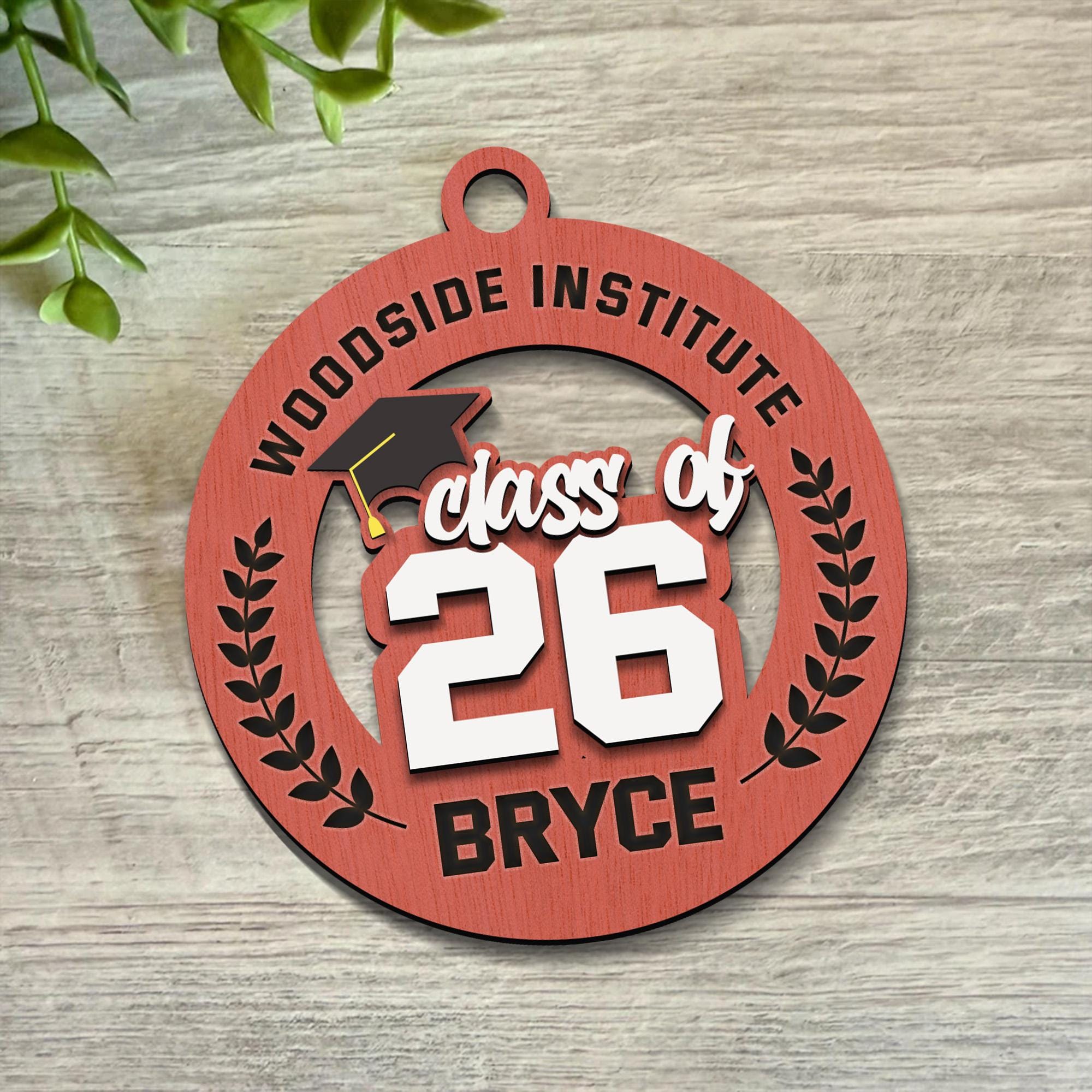 Personalized Class of 2026 Graduation Ornament Laser Cut, Custom Name ...