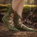 Elven Forest Boots – Handmade Fantasy Shoes, Woodland Elf Cosplay Footwear, Medieval LARP Footwear product logo