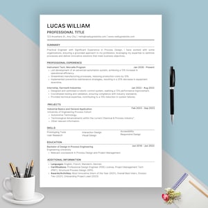 Word et Google Docs | CV professionnel | CV minimaliste moderne