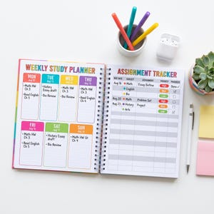 Academic Student Planner 2026 2027 Printable | Assignment Tracker Grade Tracker Exam Countdown | High School University | Instant Download