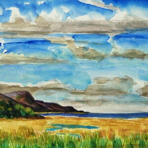 Maine Art, Maine Watercolor Print, Little Cranberry Island, Islesford Maine, MDI, Acadia National Park, limited edition archival print