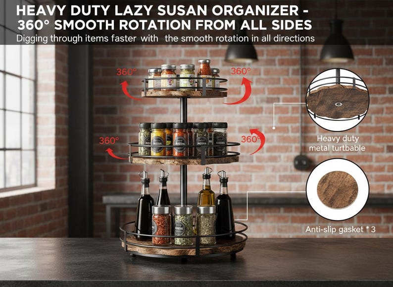 3 Tier Lazy Susan