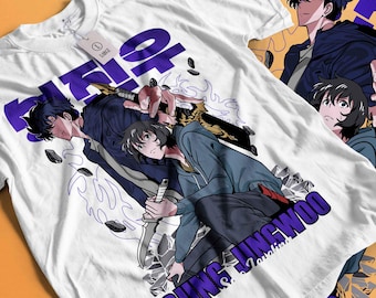 Fire Style / Sung / Streetwear / Japan Style / Anime Shirt Unisex / 100% Cotton