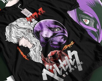 Unisex Skull Knight Shirt, Anime Vintage Special T-shirt, Anime Manga, Anime Shirt, Black Swordsman, Graphic Anime Tee, Manga Shirt, Japan